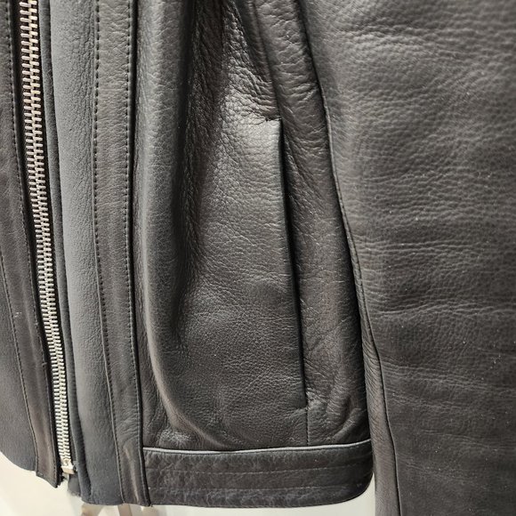 Dirk Bikkembergs Sport Couture Lamb Leather Shearling Jacket - Picture 4 of 16